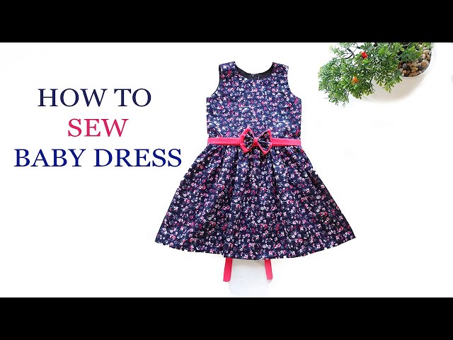 Baby - girls pinafore ruffle dress sewing pattern