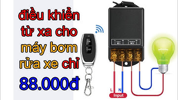 Bộ công tắc điều khiển từ xa 100M xuyên tường công suất lớn 30A3000w110V 220V