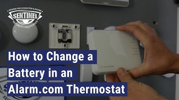 Alarm.com Thermostat | How to Replace a Battery in Your Alarm.com Thermostat