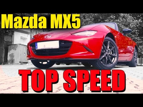 2016 Mazda MX5 (0- 220km/h) POV- Autobahn Acceleration, Top speed TEST ✔