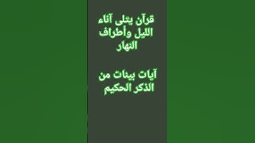آيات بينات من الذكر الحكيم #قرآن #اكسبلور #صبرو #quran #لايك #ترند #راحة_نفسية #قران_كريم #explore