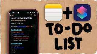 APPLE NOTES: HOW TO CREATE A TO DO LIST + HOME SCREEN SHORTCUT