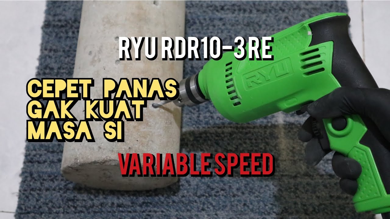 BOR RYU RDR 10 3 RE UNBOXING REVIEW TES BOR LISTRIK 10 MM RYU - YouTube