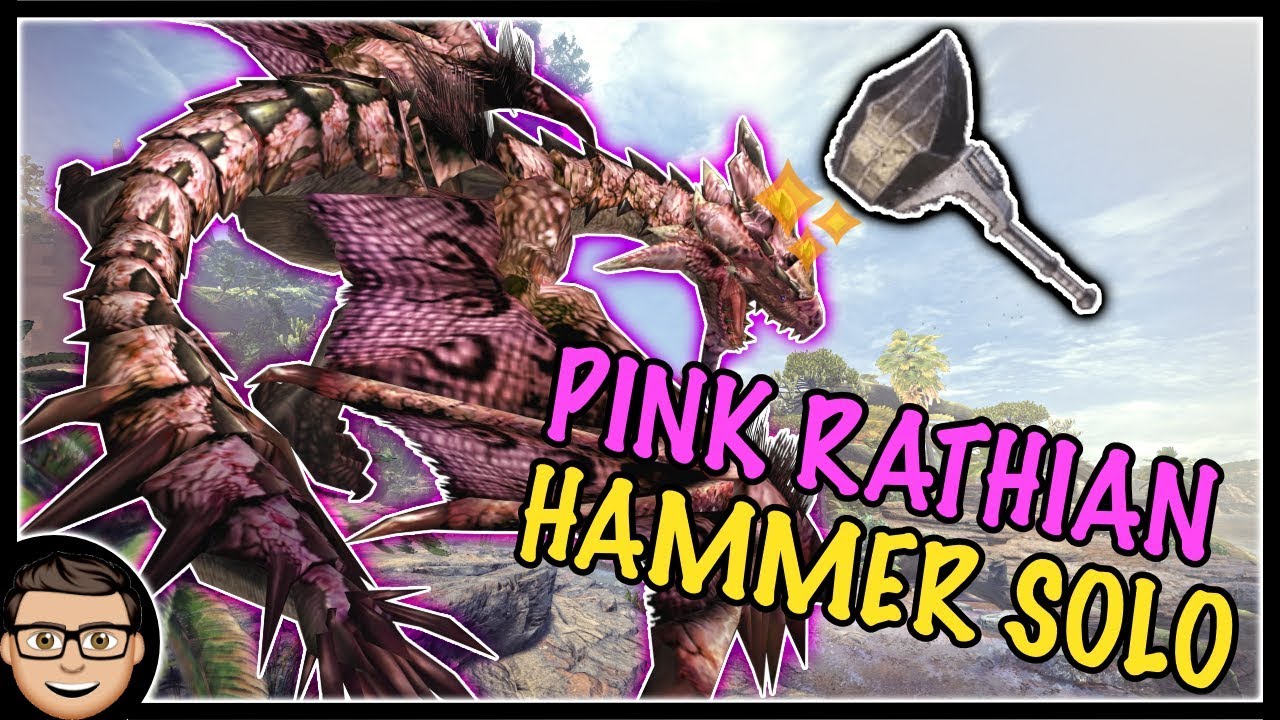 Pink Rathain World Pink Rathian - Hammer Solo - Old World Monster In The New World ...