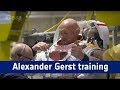 Alexander Gerst training in Houston