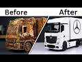 From Heavy Rust to Showroom Shine: Mercedes-Benz Truck Model Revival