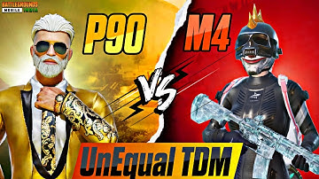 M416 vs P90😱| INSANE 1v1 TDM CHALLENGE | Tinkoo vs CONQUEROR Player🥶🥶