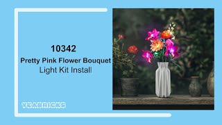 Yeabricks Light kit Install in the Lego Pretty Pink Flower Bouquet 10342 Yeabricks Light kit Install in the Lego Pretty Pink Flower Bouquet 10342