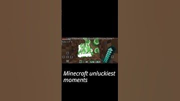 Thumbnail of Minecraft unluckiest moments #trending #minecraft #music lyrics #memes #song lyrics #gaming #edit