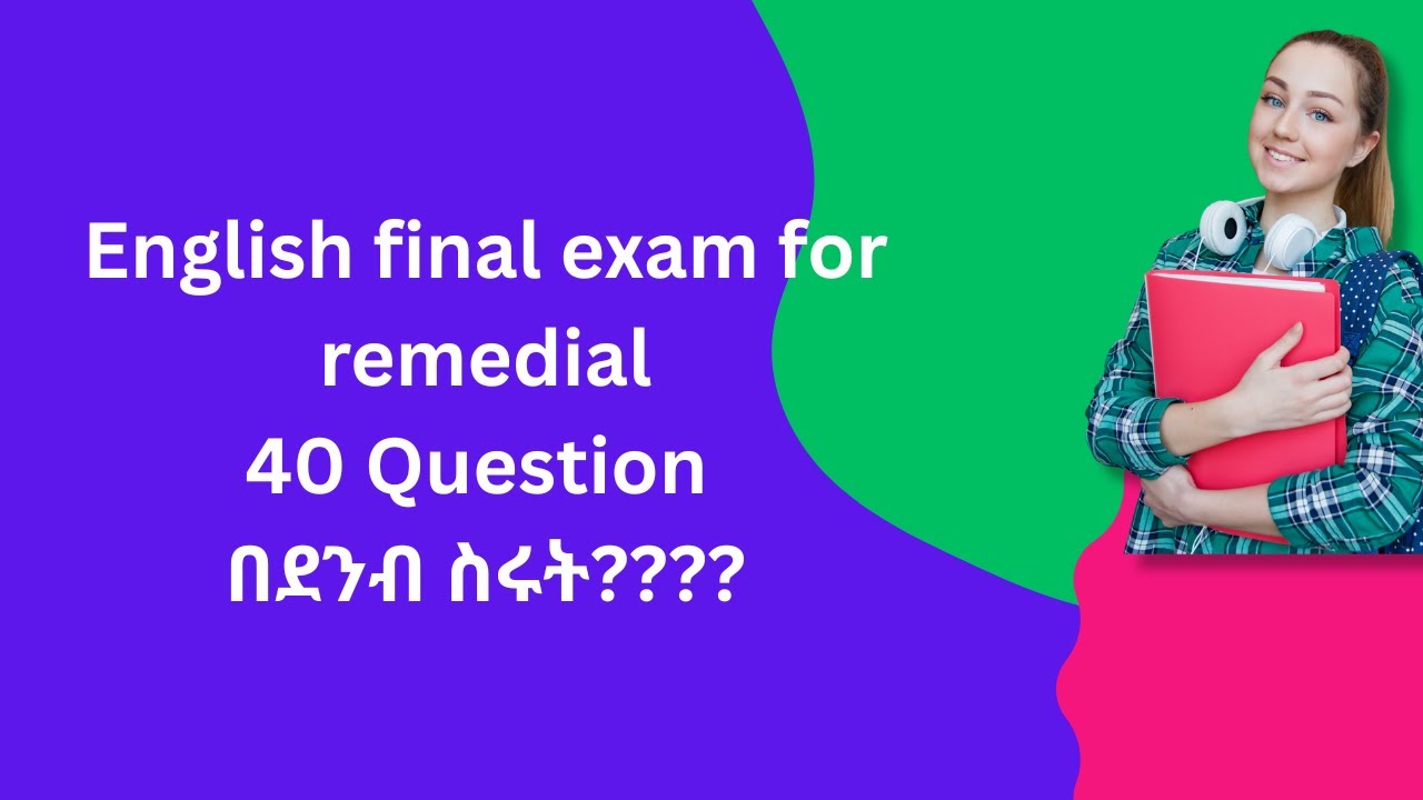 English final exam for remedial