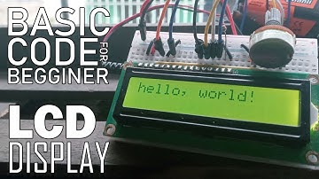 Arduino LCD Display Basic Program