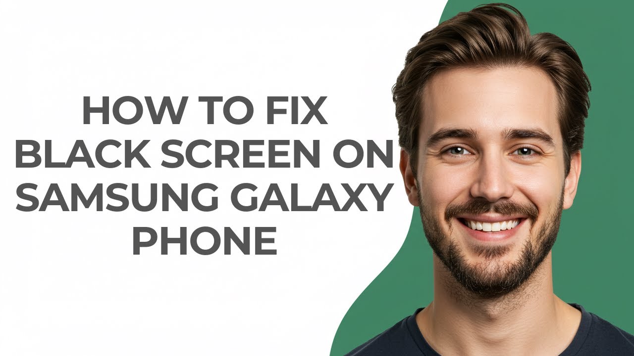 How To Fix Black Screen On Samsung Galaxy Phone - GUIDE! - YouTube