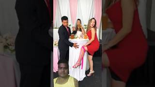 Cheaters put something in brides Drink #shorts       #wedding #proposal  #bride #engagement #funny