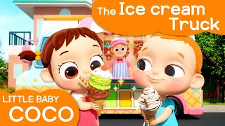 [리틀베이비 코코]🍨The Ice Cream Truck🍦 | 온가족 동요 | 같이 불러요🎶 | 간식🥄 | 노래해요🎵 | 달콤해요🍧 | 영어 동요 🎶 | Littlebabycoco