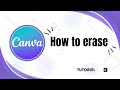 How to erase on canva