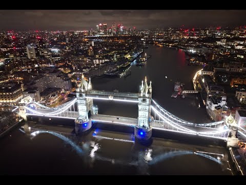 London on Christmas Night | DJI Mini 3 Pro