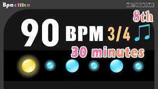 40BPM Metronome │ 3/4 │ 8th │ Wood │ 30min │ 6/8 (8th)
