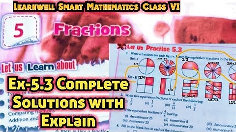 Learnwell smart Maths Class 6 Unit 5 Ex 5.3 Solutions | Class 6 learnwell maths Ex 5.3 Solutions Pdf
