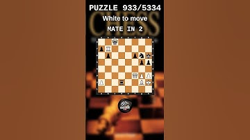 Chess puzzle series 🧩933/5334 #chess #puzzle #learnchesstactics #magnuscarlsen #polgar #chessbooks