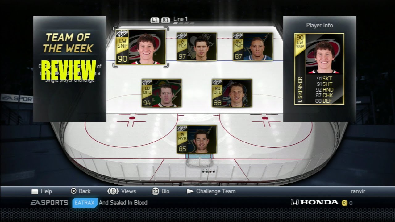 NHL 14 team of the week review  (08/01/14)