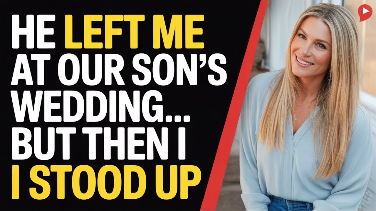 My husband left me at our son’s wedding — but panicked when I stood up