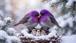 Winter Birds & Soft Piano Melody ❄️ Relaxing Music for Stress Relief & Healing screenshot 5