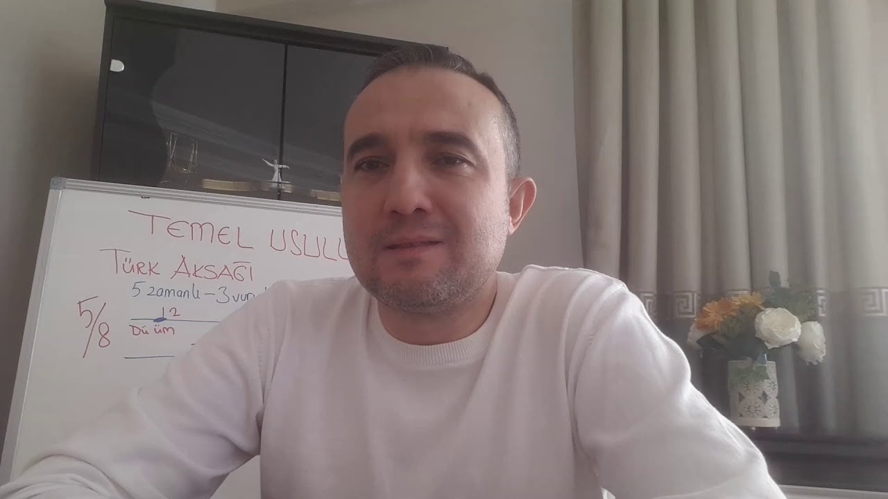 TÜRK AKSAĞI USÛLÜ   5 ZAMANLI - 3 DARBLI USÛL (Dü üm (sağ el), Te ek (sol el), Tek (sol el).