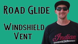 Road Glide | Motorcycle Windshield Vent | Clearview Shields | The Finest Motorcycle Windshields