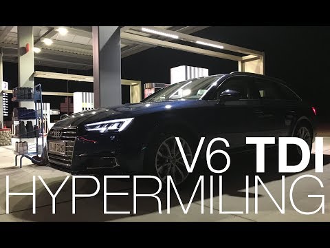 Under €5 per 100km? Audi A4 B9 3.0 V6 TDI Hypermiling
