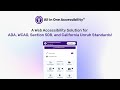 Quick Accessibility Improvement Widget for ADA, WCAG, Section 508, and California Unruh Standards!