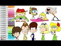 The Loud House Coloring Book Compilation Lincoln Lori Leni Lily Luna & More | Sprinkled Donuts