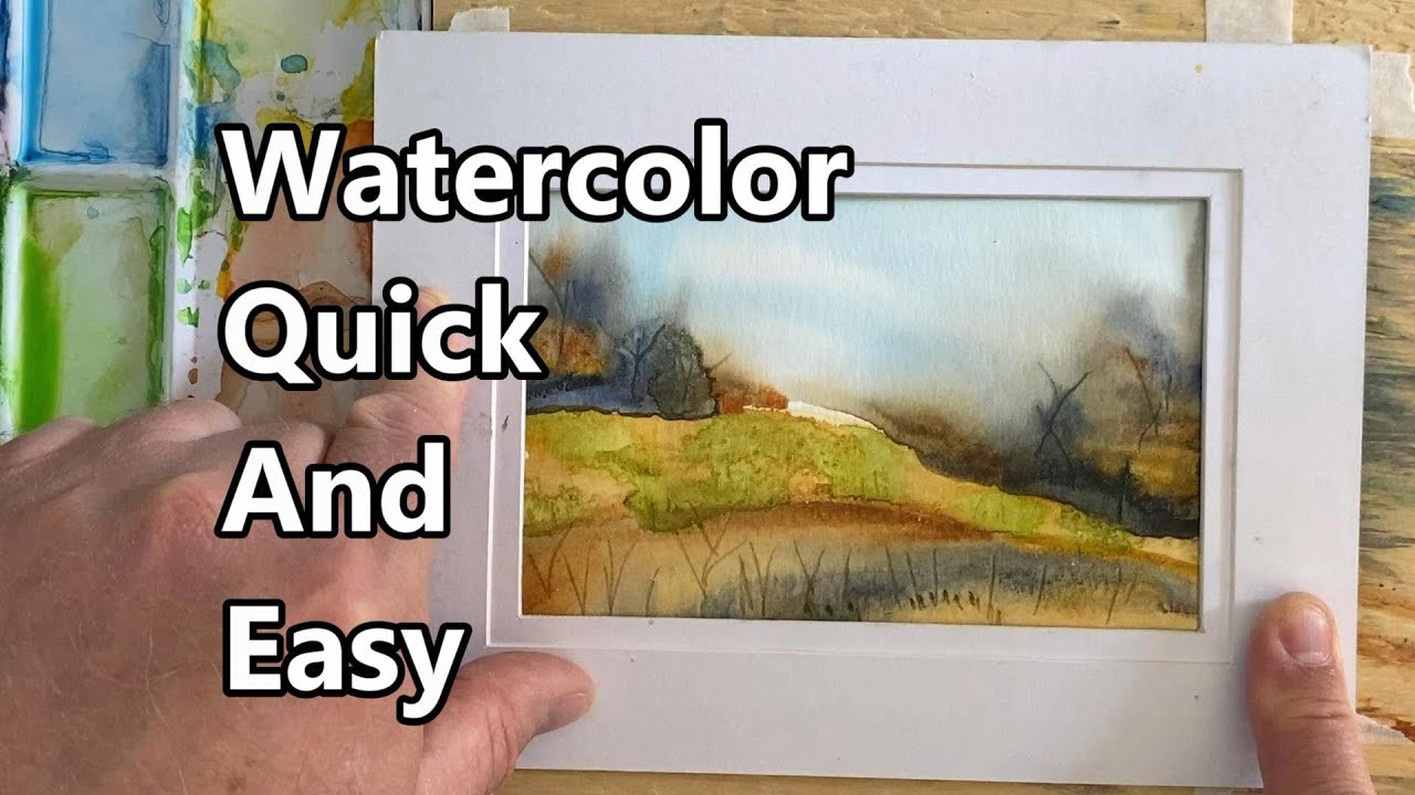 How To Paint A Watercolor Landscape, Watercolor Painting For Beginners ...