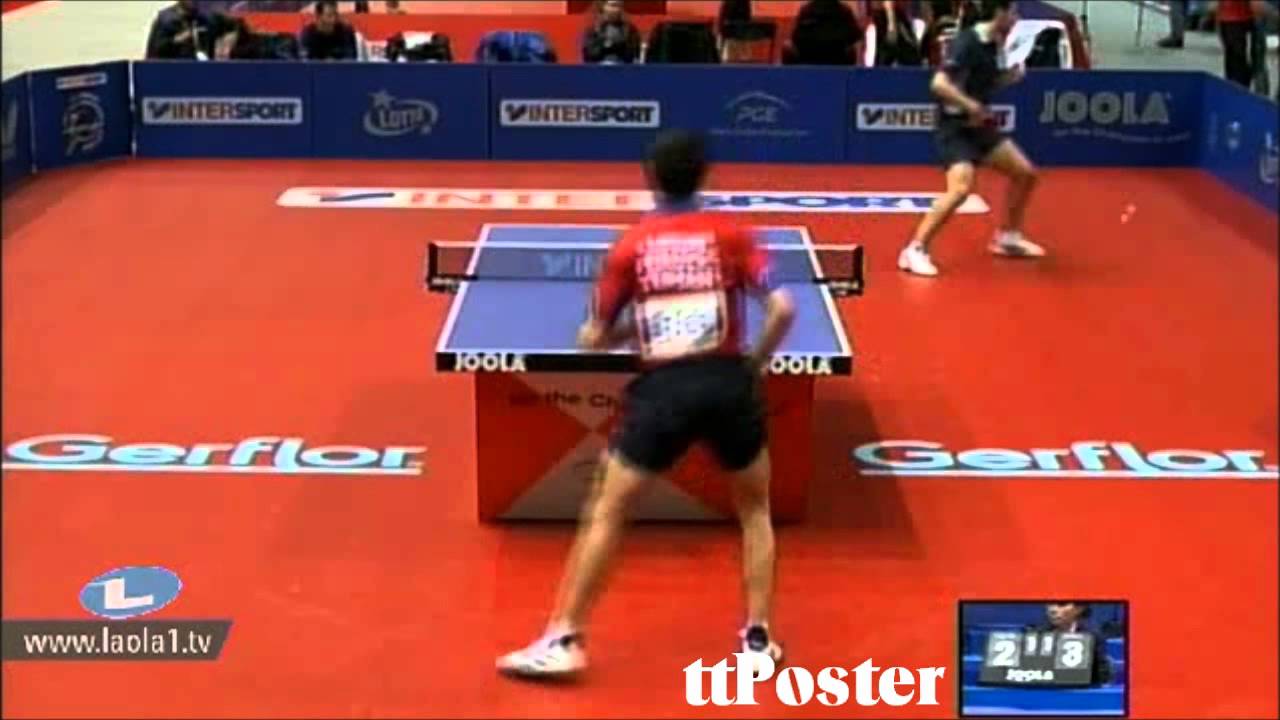 European Championships Emmanuel Lebesson-Panagiotis Gionis TableTennisDaily