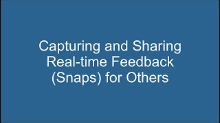 Capture and Share Feedback using Web Portal