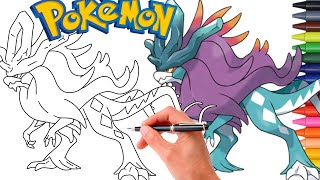Como Desenhar o POKÉMON WALKING WAKE #1009 | geração 9