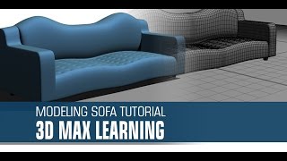 Designer couch in 3dmax polygon modeling screenshot 4