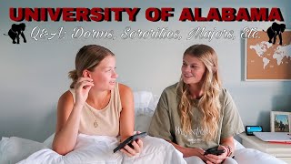 UNIVERSITY OF ALABAMA Q&A | Sorority Recruitment, Best vs Worst Dorms, Game Days, Parties & More!