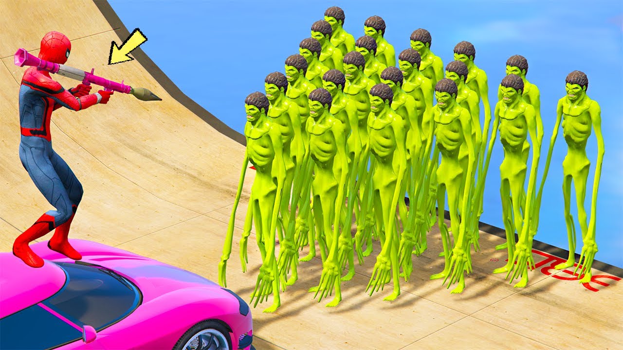 GTA 5 Water Ragdolls Red Spiderman VS Hulk Siren Head (Euphoria Physics Fails and Funny Moments)