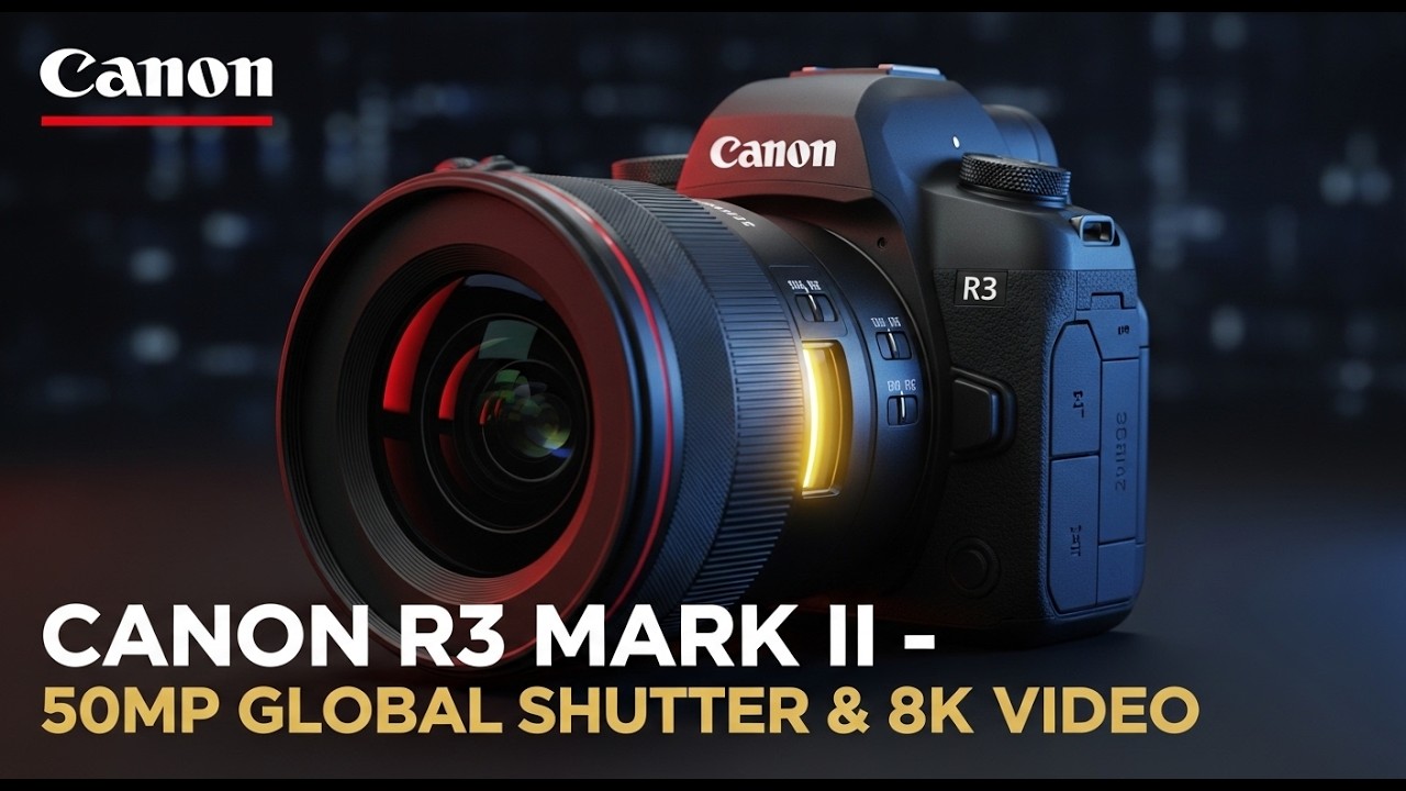 Утечка информации о Canon R3 Mark II: глобальный затвор 50 Мп и видео 8K!