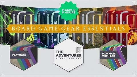 A Kickstarter Project We Love: Board Game Gear Essentials - The Adventurer Bag and Playmats