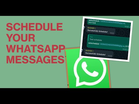 How to Schedule Messages in WhatsApp ! - YouTube