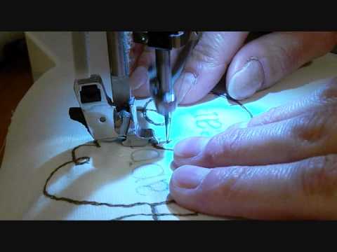 Cucito creativo: come fare ricamo a macchina a mano libera / Freehand machine embroidery