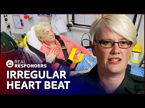 INSIDE THE AMBULANCE - DIABETIC PATIENT'S IRREGULAR HEARTBEAT CAUSES CONCERN