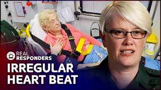 INSIDE THE AMBULANCE - DIABETIC PATIENT'S IRREGULAR HEARTBEAT CAUSES CONCERN