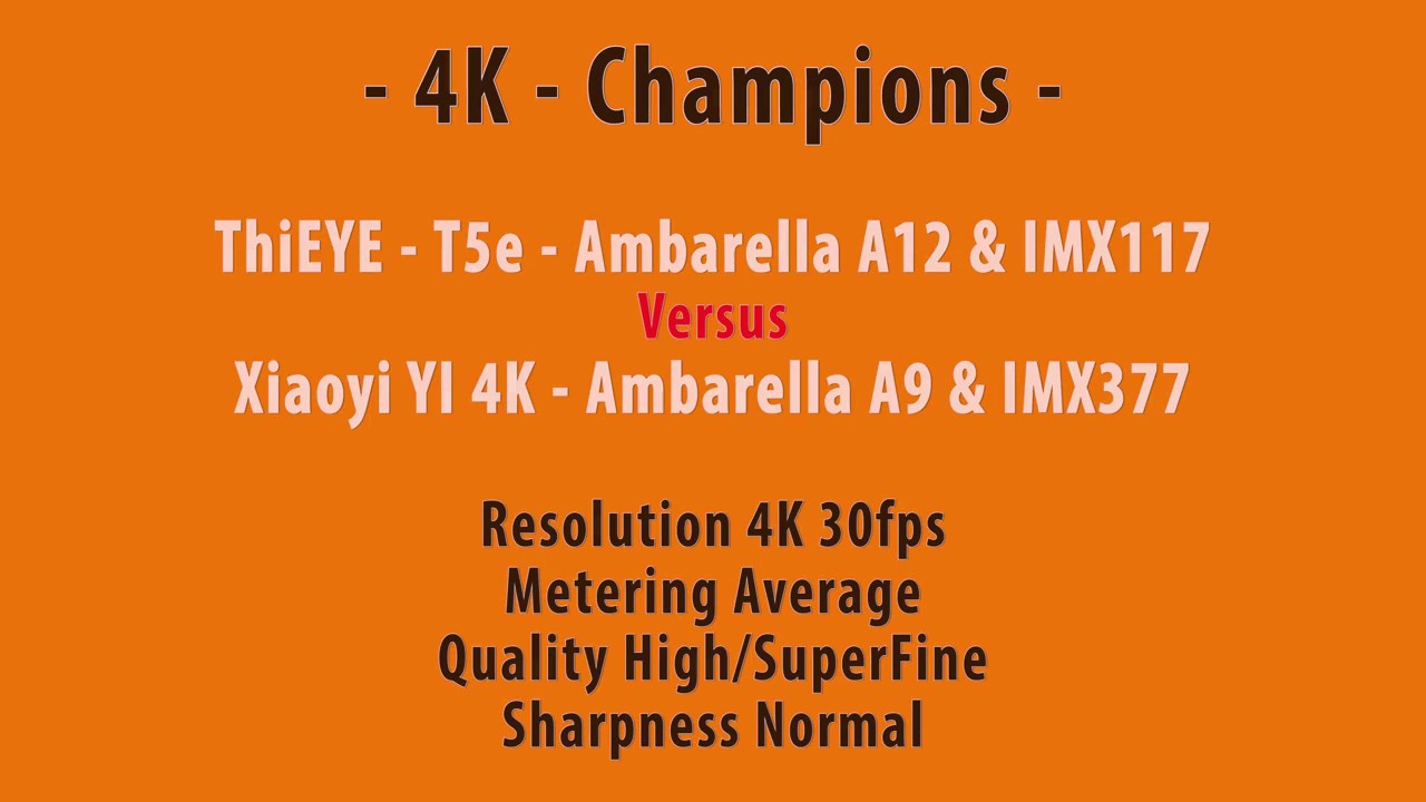 Thieye T5E vs YI 4K (Profesional Riview & Test From MARCO FAN)