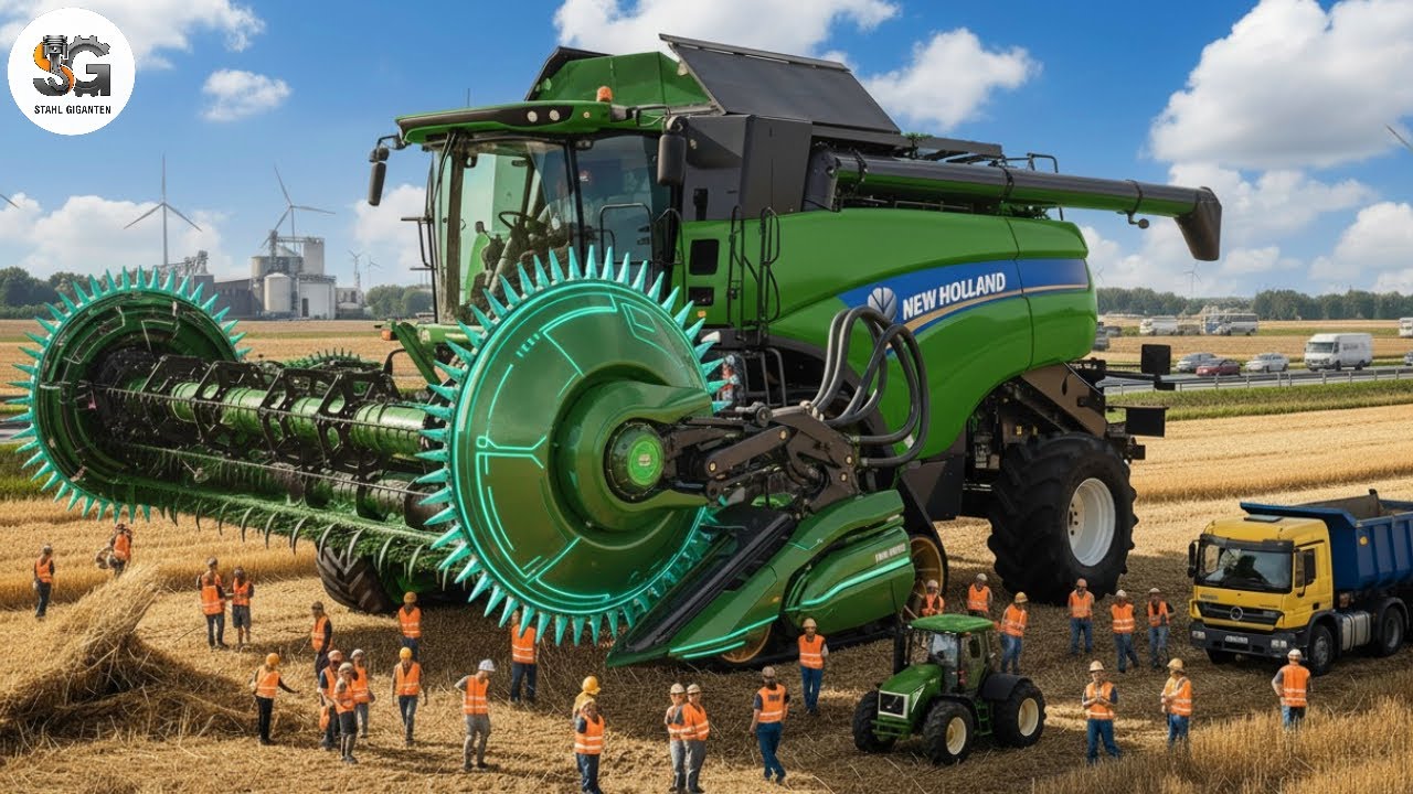Wie der Claas Lexion 8900 1000 HEKTAR IN NUR EINER STUNDE erntet | GIGANTISCHE MASCHINEN