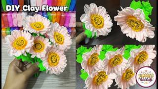 DIY Beautiful and Easy Daisy Clay Flowers 🌼 | DIY Clay Flower Craft Tutorial screenshot 1