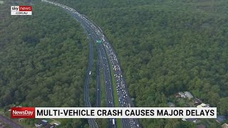 Multi-vehicle crash causes major delays on Brisbane's Pacific Motorway screenshot 5