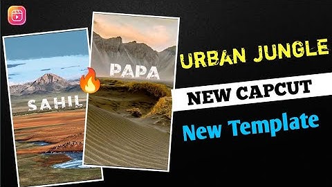 Viral Urban Jungle Font Reels Editing Tutorial | Name Art Reels Editing |  Capcut Template Editing