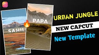 Viral Urban Jungle Font Reels Editing Tutorial | Name Art Reels Editing |  Capcut Template Editing